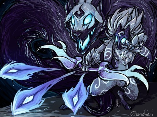 Scribbly kindred fanart cause even when I’m not in a LoL craze Kindred are just A E S T H E T 