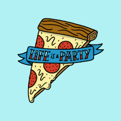 Joshlafayette:  A Tattoo For People Who Like Pizza Parties And Life. Prints And More