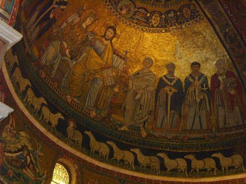 Apse mosaics of Santa Maria in Trastevere Rome July 2007