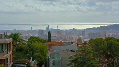 aerial views on Barcelona and surroundings