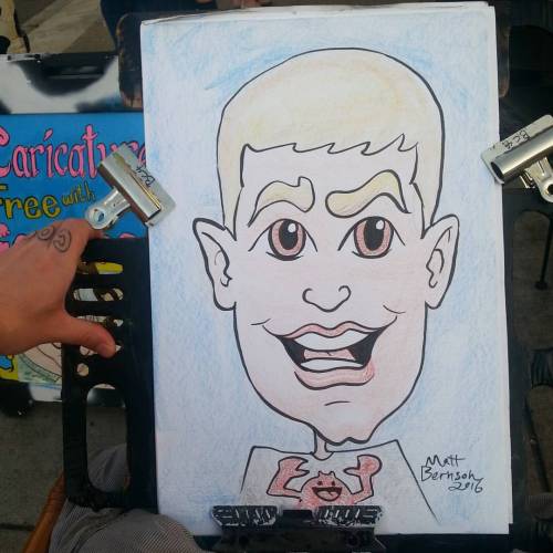 XXX Caricatures at Dairy Delight!  #art #drawing photo