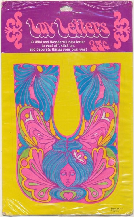 thegroovyarchives:60′s Hallmark “Luv Letters” Letter Stickers(via: ebay)
