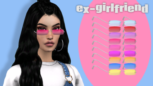 ♡ SUPERMODEL SHADES SET PART 2 BY SIMSTEFANI ♡~ ♡ ★。、・'゜☆。.:*:・'゜★.:* ♡ ~ Bubblegum Shades12 Swatche