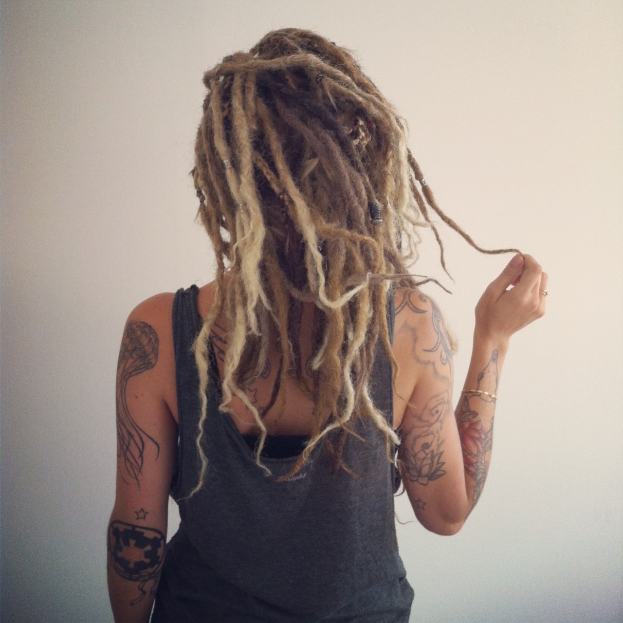 sowickedtrendy:  Put my dreads again &lt;3 it’s been a while! 