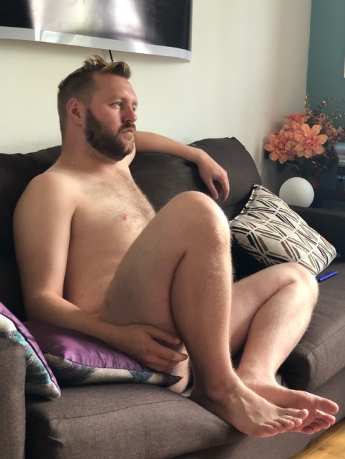 foxxadams: Sunday - Naked on the new couch