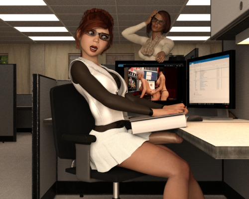 jsbloodwine:  Just a fun idea. Her fap picture on her monitor is from Clare3DX  https://clare3dx.com/gallery/clare-emiko  Awesome @jsbloodwine :) Thanks for using Clare & Emiko in your scene :)