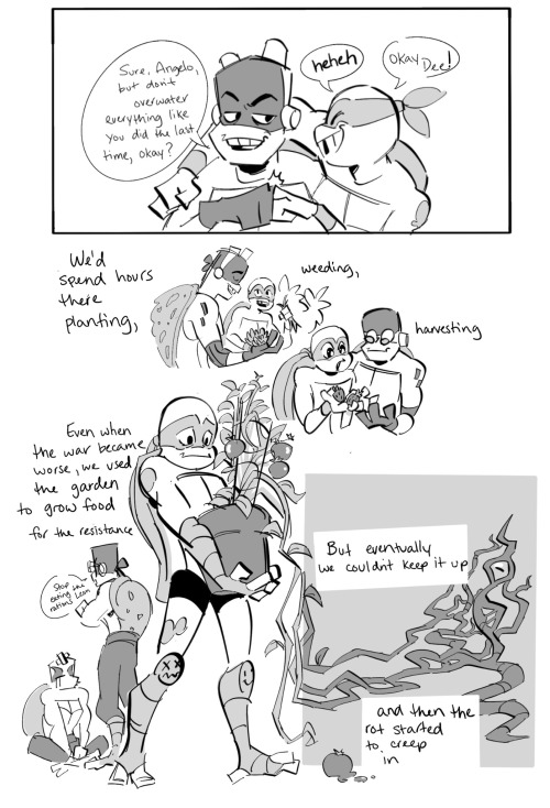 Donnies Gardening Hobby, A Story From Mikeys Pov.