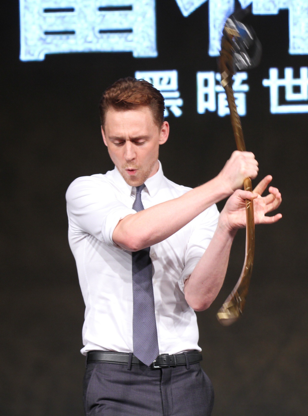 torrilla:  Tom Hiddleston attends ‘Thor: The Dark World’ press conference at