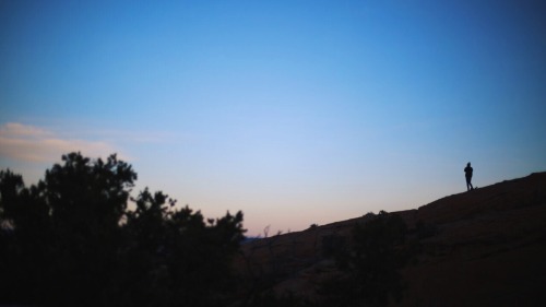 Silhouettes at Sunrise, Arches National Park, Moab, Utah