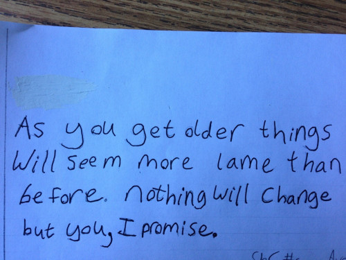 ashleymarieholt: A sixth grader’s advice to future sixth graders.