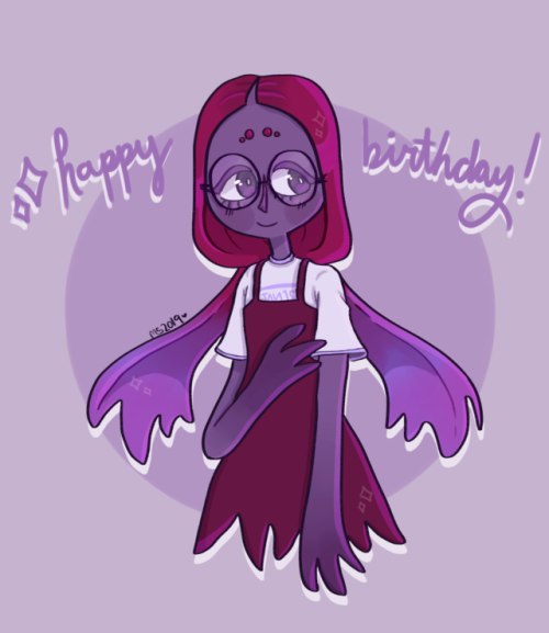 Happy birthday to @joast!!!!!!!!!!! I drew jo’s betta oc Nadine for the occasion!!!! I love Na