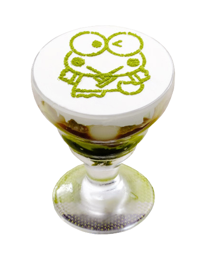 honeyrolls:Keroppi Matcha Pudding / Keroppi Melon Float