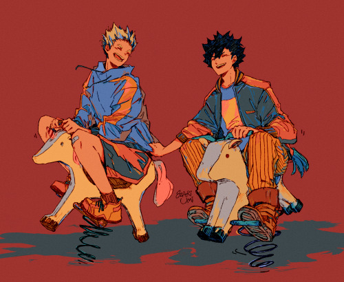 ezariumi:BoKuroo Week 2022Day 3 (late): “Sir, the pony rides are for children only.” 