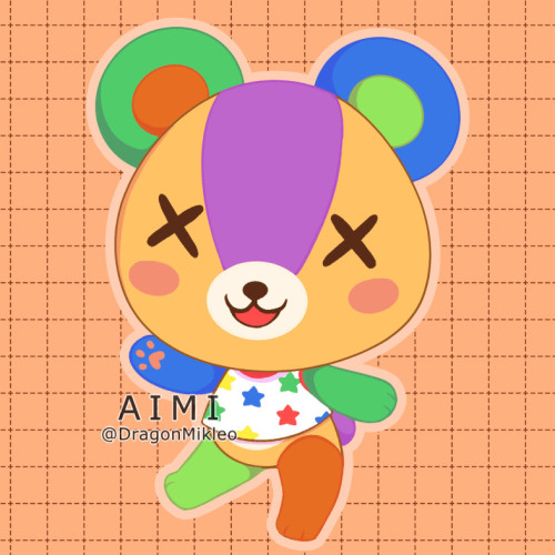 eternal-dream-artist: Animal Crossing Cub villagers 1StitchesCheriFuture fanmerch &lt;3