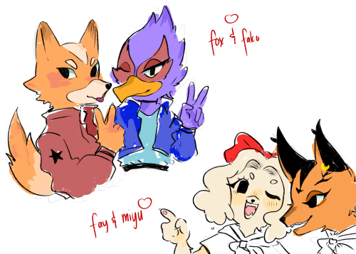 really old scribbles of star fox,, 