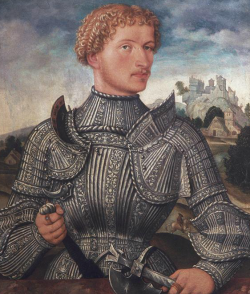 Master L.S. of Augsburg, Portrait of Knight