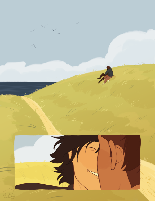 dickpuncherdraws:  “Hey,” Sokka whispers, and it might get lost in the wind as he smiles a tad breathlessly. He nudges his forehead into Zuko’s temple, clenches his fingers tight on Zuko’s shoulder, possessive and urgent. “It worked, it worked.”