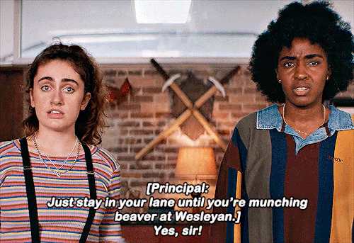 RACHEL SENNOTT AND AYO EDEBIRI Bottoms (2023) Dir. Emma Seligman