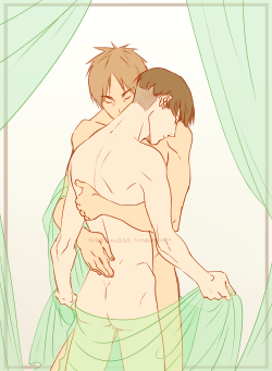 hubedihubbe:  A quick birthday sketch for Cim! gomenasigh it’s not teen wolf but IT’S ERERI and you like that and a corporal butt HAPPY BIRTHDAY!
