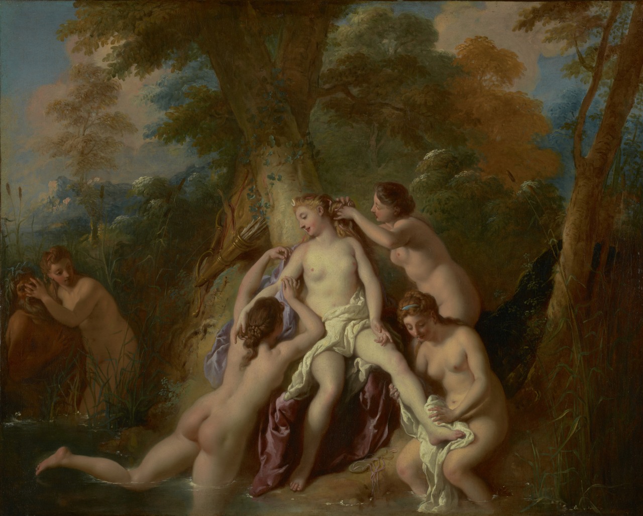 vcrfl:  Jean-François de Troy: Diana and Her Nymphs Bathing, 1722–24. 