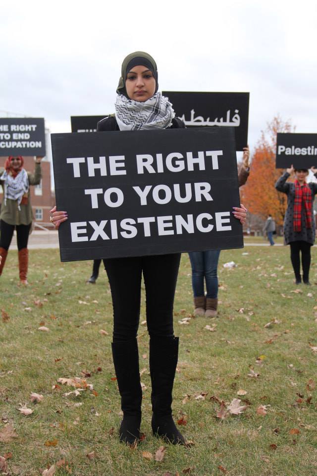 lovenerdeen: Students for Justice in Palestine at College of Staten Island, demonstrate