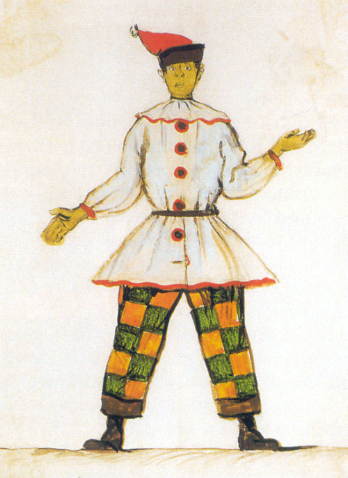 Petrushka. Costume design for Vatslav Nijinsky, 1911, Alexandre BenoisMedium: gouache,graphite,water