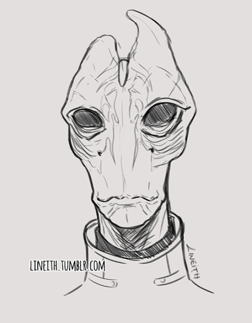 lineith:“Had to be me. Someone else might have gotten it wrong.” - Mordin SolusPortrait 12/30