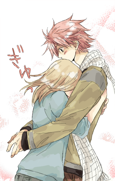 highspadez:   NaLu!!! by Alina-chan   Check out her deviant to see more awesome work! 