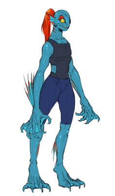 feriowind:  i drew more vaguely realistic/monster-y undertale dudes haha 