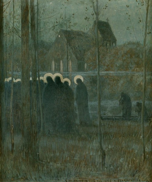 lychens: Procession of Souls, 1890 Louis Welden Hawkins (1849-1910)