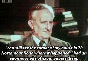 tgmember: coruscanttojerusalem:andyouhavemybow:   JRR Tolkien, part 2/?  Tolkien on the beginnings o