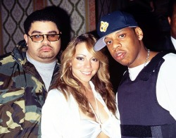 90shiphopraprnb:  Heavy D, Mariah Carey &amp; Jay-Z