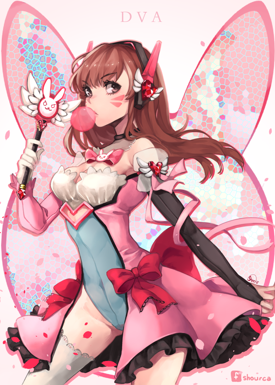 shourca:My take on D.Va as a Mahou Shoujo!! Been wanting to draw this for a while