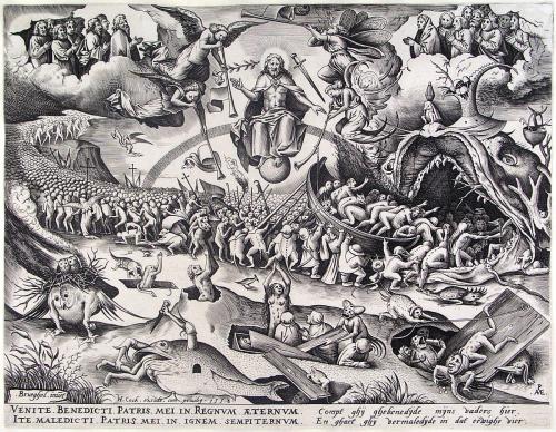 Last Judgment, 1558, Pieter Bruegel the ElderMedium: engraving,paper