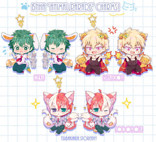 ++ BNHA “Animal Parade” Charm Set ++I finally added the rest of the charms, so here’s the full compl