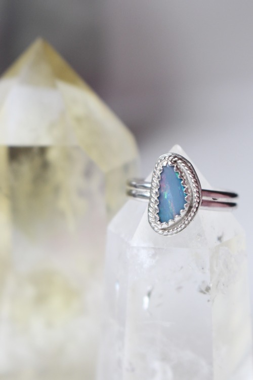 Handmade opal ring