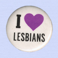 maprichos:Lavender Themed Lesbian Buttons - The Lesbian Herstory Archives Button Collection
