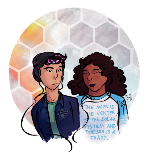 caffeinatedstarship: maureen and michelle are in love and they like to listen to new genres of music