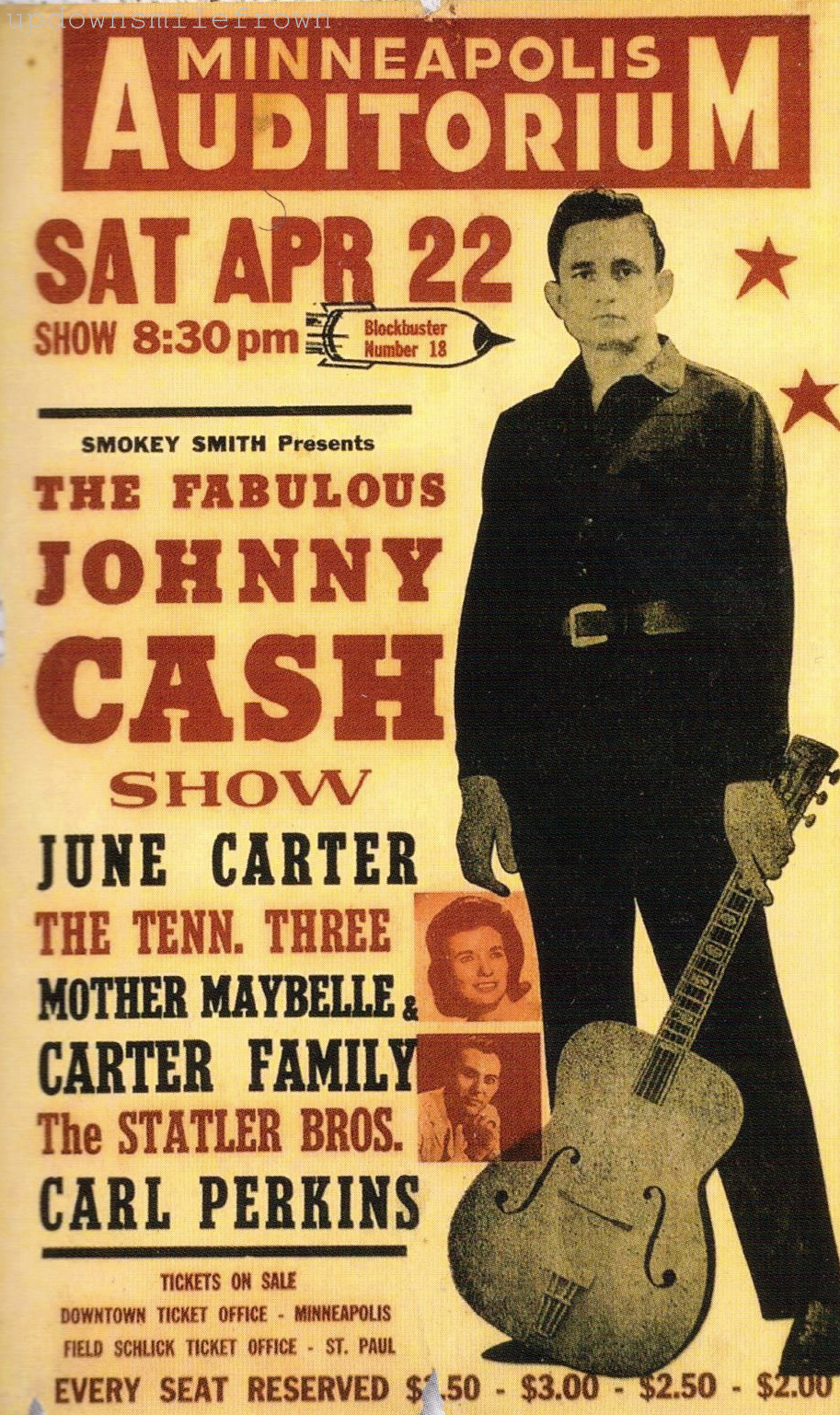 updownsmilefrown:  Rockabilly/Country show flier 