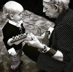 kamamore: Keith Richards with Mick Jagger’s