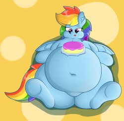dullpointdraws:  dullpointdraws:  Dash loves her cake, this has been made clear  …I wanna cuddle her now  Day reblog 