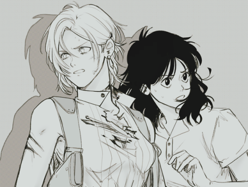 florbe-triz:Redrawing some Banana Fish panels with so little changes on them *wink*BF Fem version fo