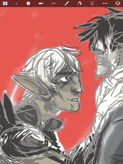 i found a literally more than a year old dragon age fanart that i somehow forgot to publish and sinc
