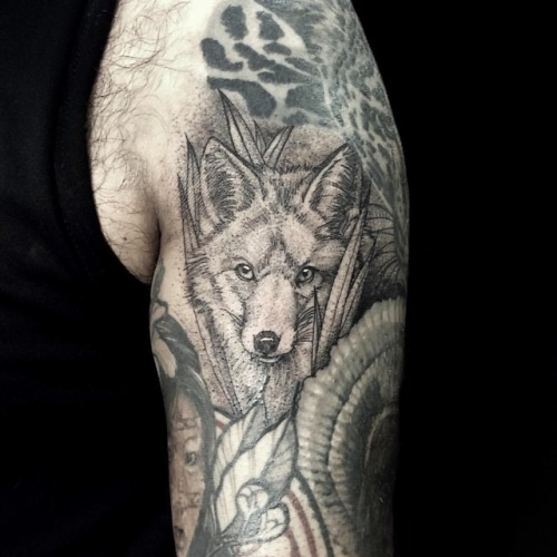 Para John Realizado en @hometattooestudio  • • • • #tattoo #armtattoo #foxtattoo