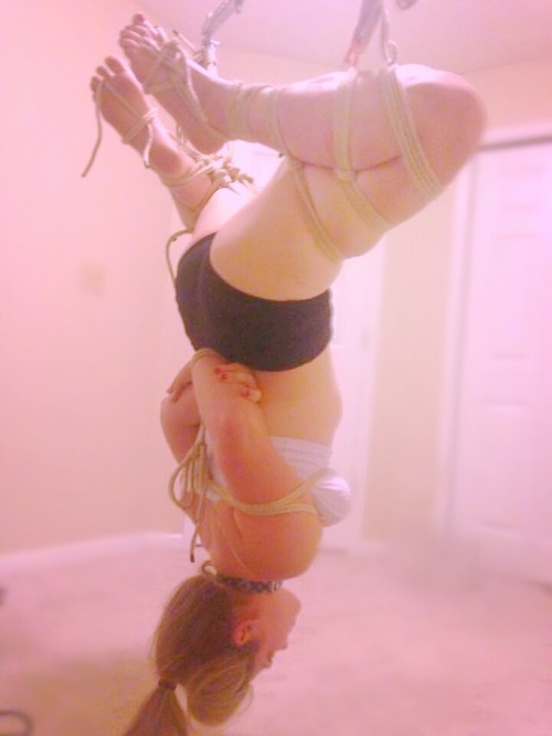 kinkyropecuriosity:  Suspension in Hemp by HGBProd.  Model: _Curiousity_