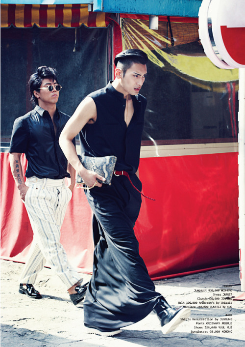 koreanmodel:  Kim Yong Ha shot by Kim Young Hun for Maps Magazine ‘Double Dragon’,