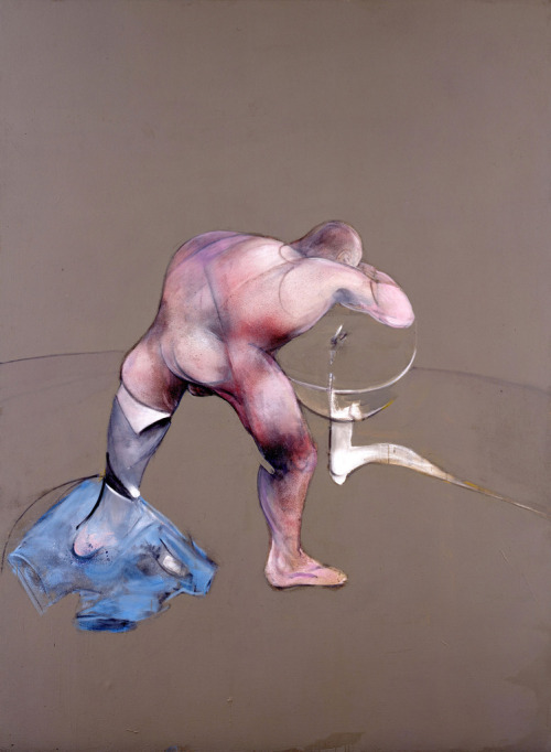 artist-francis-bacon: Man at a Washbasin, 1990, Francis Bacon