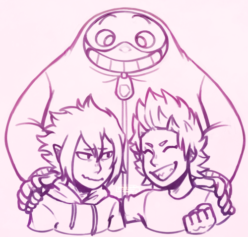 goopy-axolotl:I love Team Fatgum so much, I had to draw them at least once ❤️