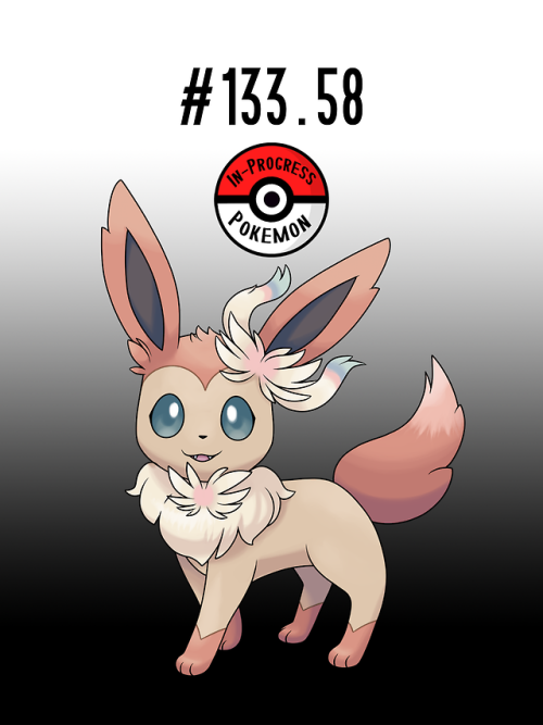 inprogresspokemon: #133.58 - It is rare to see a Sylveon in the wild. In order to evolve into this f