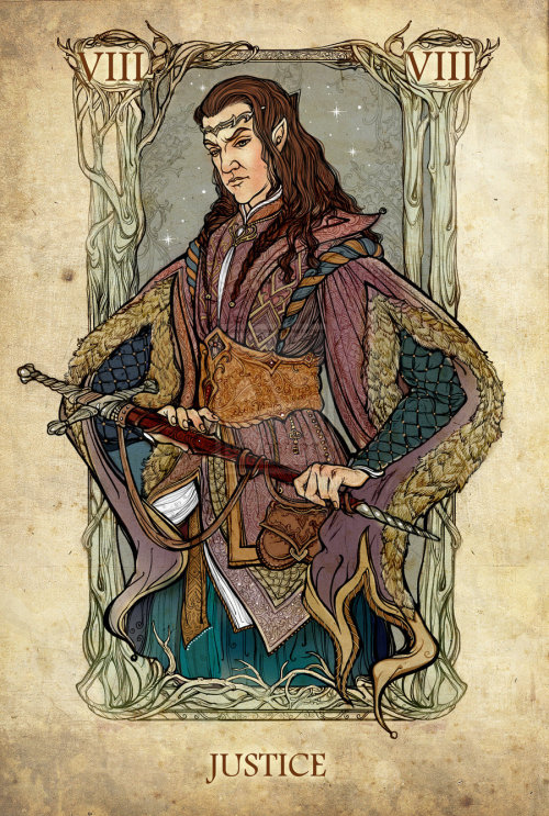 becausemagichappens: outlawelvenprince: Some LORD OF THE RINGS Tarot Major Arcana cards, makes me wa